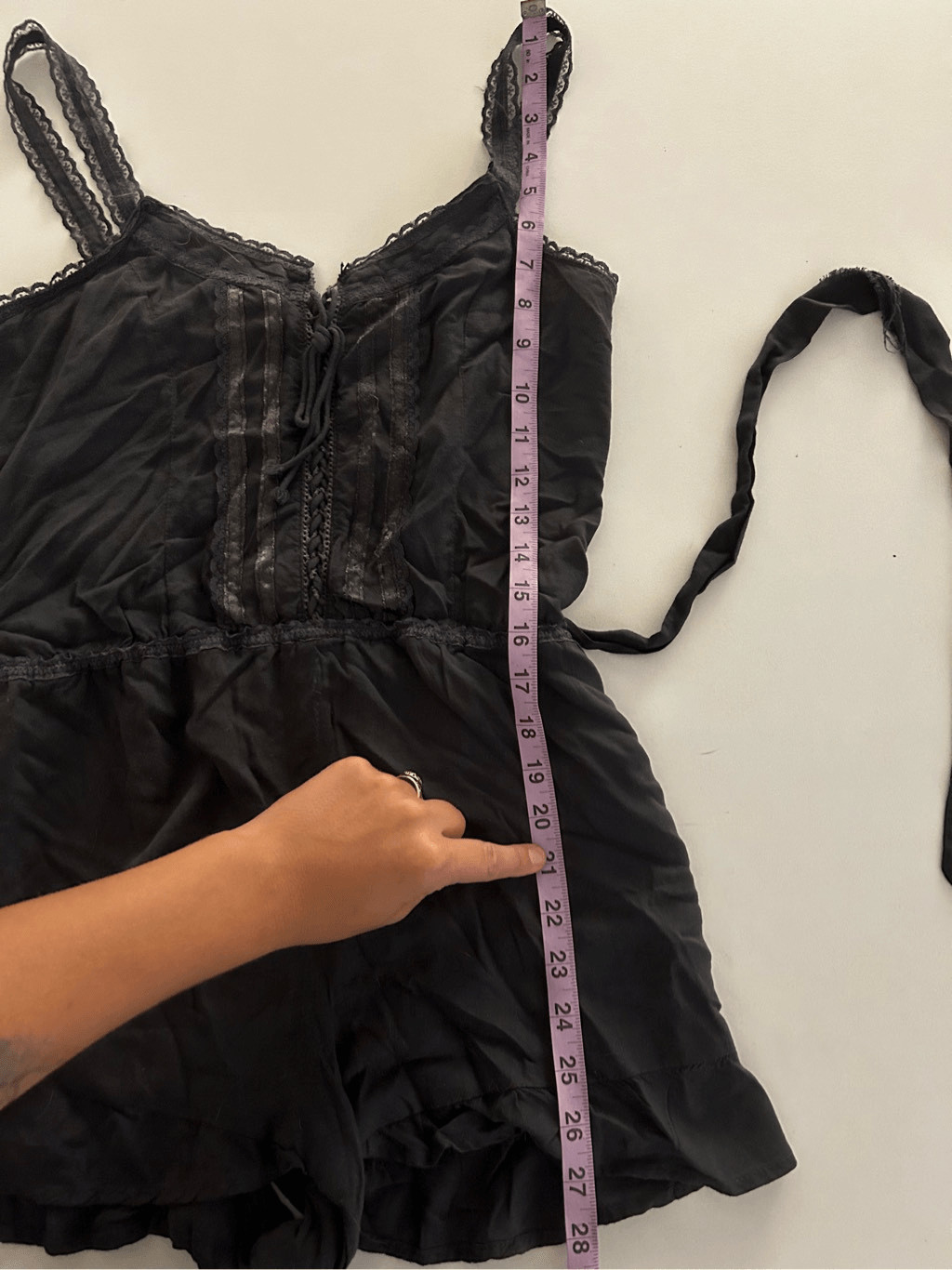 Wildfox Intimate Solid Black Sleeveless Lace Trim… - image 9