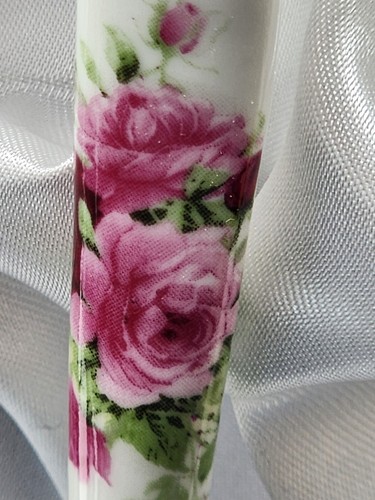 CHANTILLY LACE Botanica Set of 4 Forks ~ Porcelain Floral ~ Stainless Steel - Picture 6 of 7