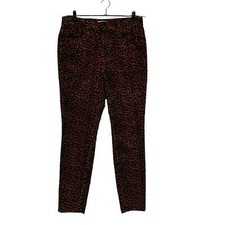 Loft Womans Sz 8 29 Cords Corduroy Pants Curvy High Waist Skinny Stretch Brown