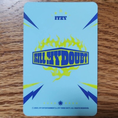 Scratch Official Message Card from Itzy Kill My Doubt PopUp