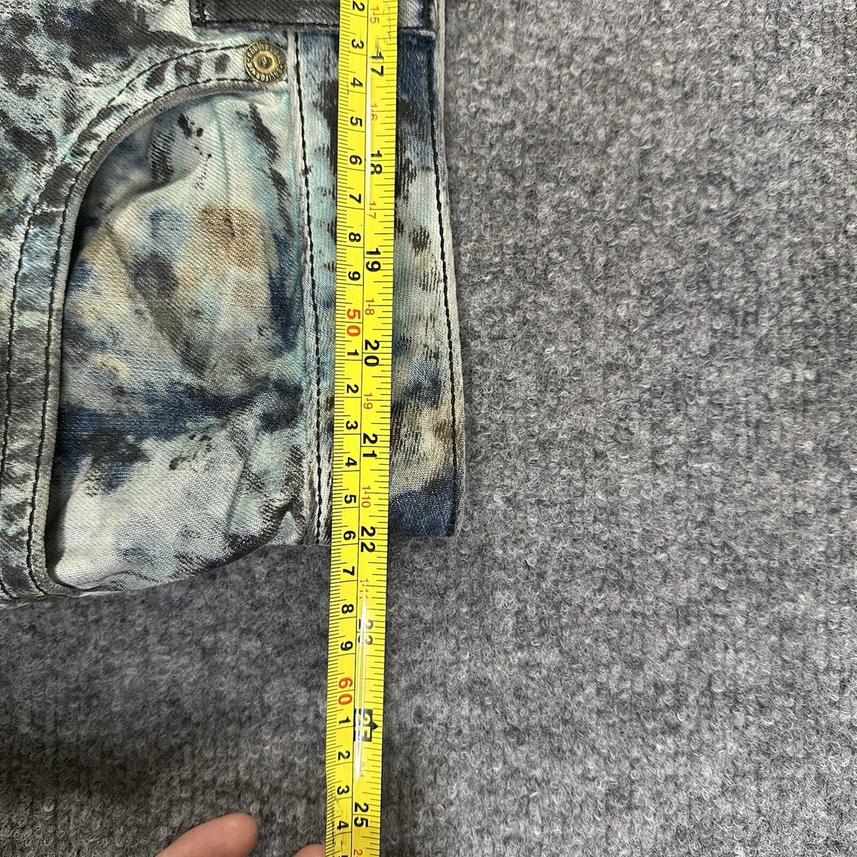 Robin's Jeans Baba Blue Size 44 Men's Rhinestone Long Flaps 44x30