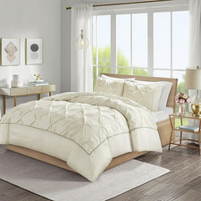 Madison Park Home Essence Piedmont 3 Piece Tufted Duvet Full/Queen Cover Set NWT
