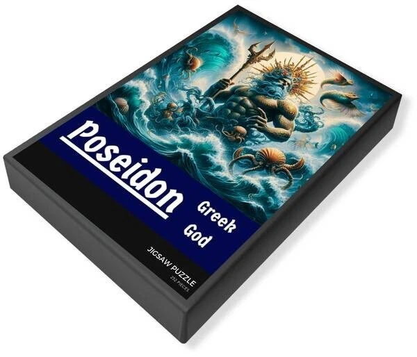 PUZZLE 12x16 inches (252 Pieces) POSEIDON: Greek God Ancient Greece Mythology! - Image 3 of 4