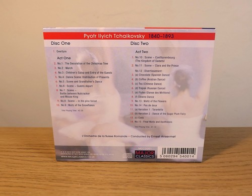 Tchaikovsky The Nutcracker Ernset Ansermet 2 CD *LIKE NEW* - Picture 2 of 5