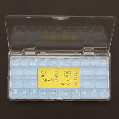 Staffe ortodontiche ceramica zaffiro tutore dentale estetica elegante Roth MBT 022 - Foto 6 di 44