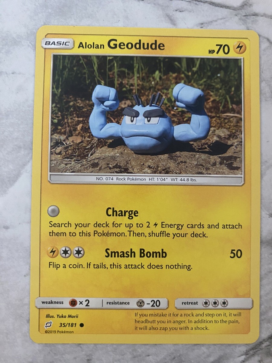 Alolan Geodude 35/181 SM Team Up 2019 Pokemon Card | eBay