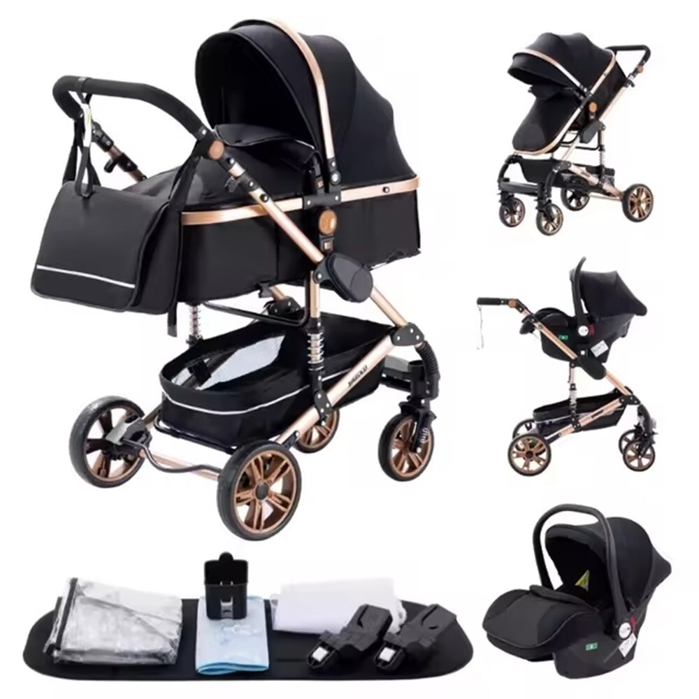 Passeggino 3 in 1 multifunzionale ovetto carrozzina neonati bambini vari colori