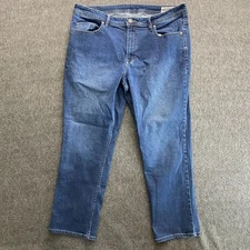 Buffalo David Bitton Jeans Mens 40x30 Blue Jackson X Straight Stretch Denim