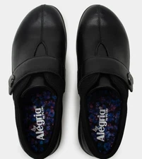 Alegria Danni Jet Black Vegan Leather Clogs EU 41 US 8