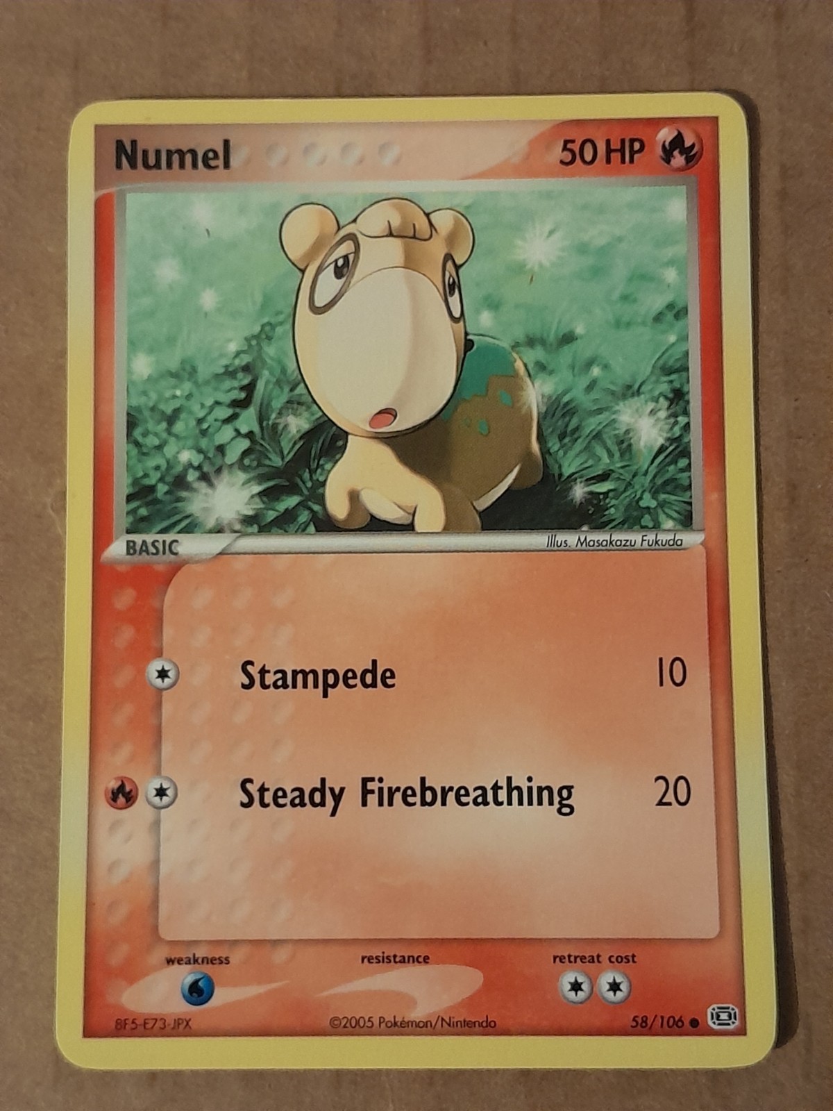 Pokemon Numel 58/106 ex Emerald NM-MINT See Pictures