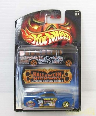 Mattel Halloween Highway Limited Edition School Bus & Tail Dragger Vehicle Set