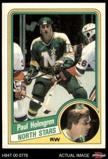 1984 Topps #74 Paul Holmgren North Stars SHORT-PRINT 7 - NM