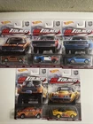 Hot Wheels Premium HW REDLINERS Car Culture FULL SET OF 5 Complete Real Riders