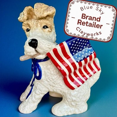 Blue Sky Clayworks Heather Goldminc PATRIOTIC SCHNAUZER 2026 Rel Auth Retailer