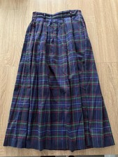 Vintage Bechamel Sport Plaid Pleated Flannel Skirt Grandma Core Women  s Sz 6