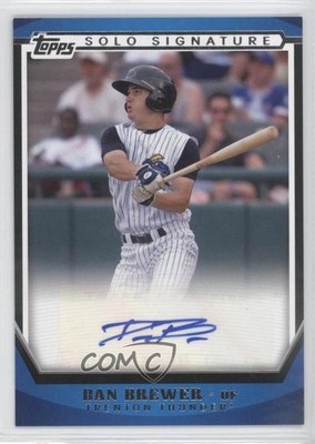 2011 Topps Pro Debut Solo Signature Dan Brewer #SSA-DB Auto 1z5