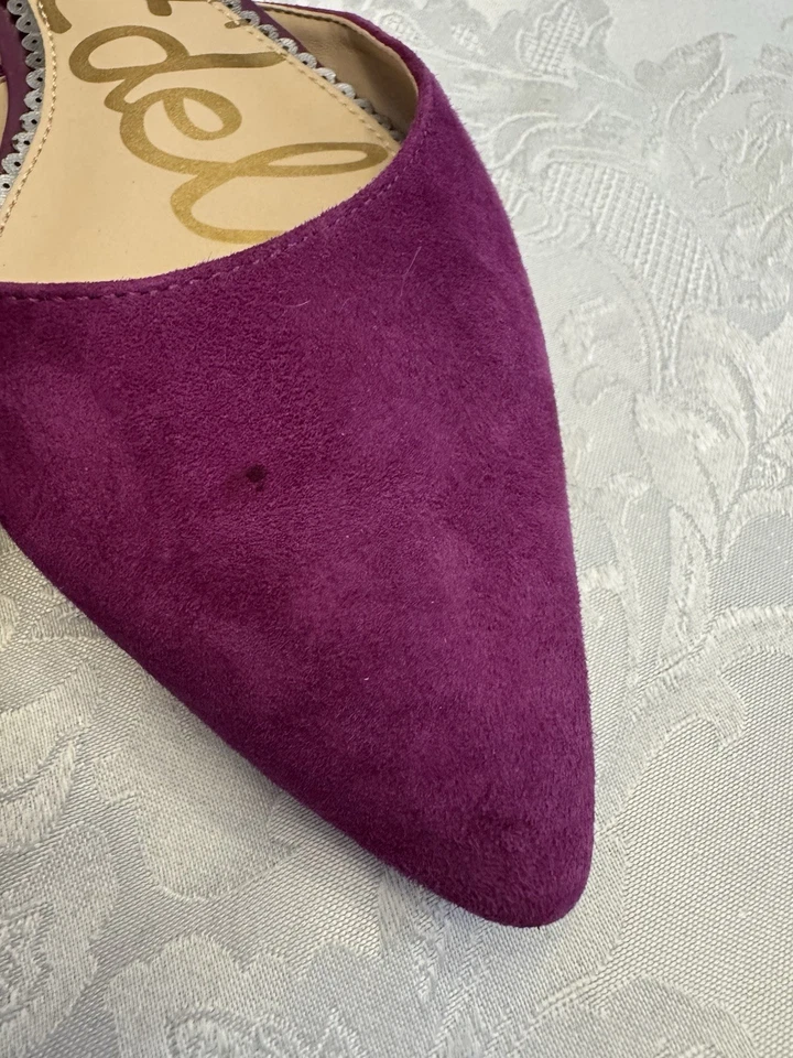 Sam Edelman размер 8 М Rodney кожи балет плоский фиолетовый заостренный носок комфорта - Изображение 4 из 4