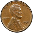 1955 Lincoln Cent DDO AU55 PCGS Bn