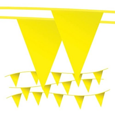 Pennant Banner Flags - OSHA 500lb Rated Safety Rooftop Flagging Traffic Party...