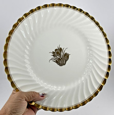 Tiffany  Co. Minton Gold Crocus 10 5/8" Dinner Plate H4765 England Gold Trim 1