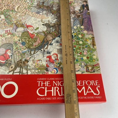 The Night Before Christmas Puzzle Clement Clarke Moore Springbok 1975 VTG - Picture 11 of 12