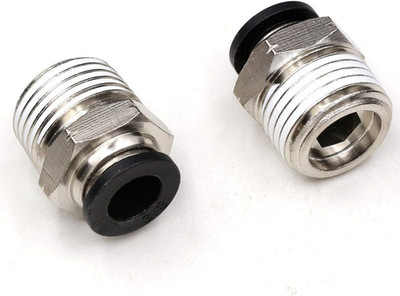 3/8 Pneumatic Fitting, 3/8'' Od X 1/2'' NPT Thread Push to Connect Tube Fitting Ma