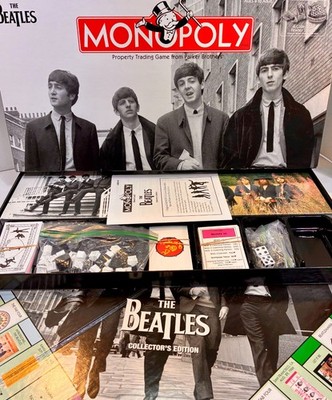 THE BEATLES COLLECTOR'S EDITION MONOPOLY 2008 USAopoly 100% Complete Pewter