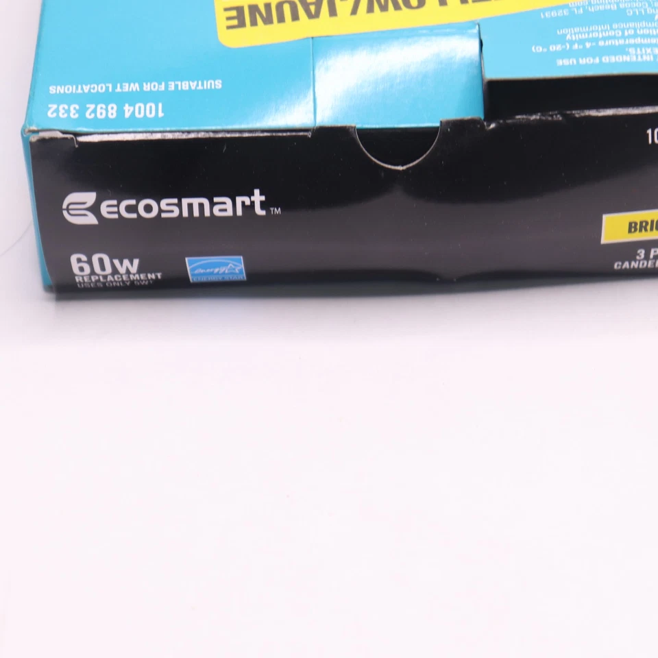 (3-Pk) EcoSmart B11 Dimmable Energy Star Filament LED Vintage Edison Light Bulb - Image 3 of 4