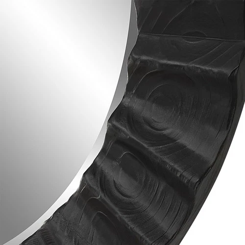 Uttermost 09798 Caribou 41" Diameter Circular Framed Bathroom - Brown - Picture 3 of 5