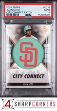 2023 TOPPS CITY CONNECT COMMEMORATIVE PATCH #CCJS JUAN SOTO POP 3 PSA 9