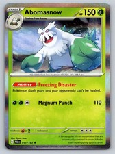 Abomasnow 011/193 Holo Rare Paldea Evolved Pokemon Card - NM