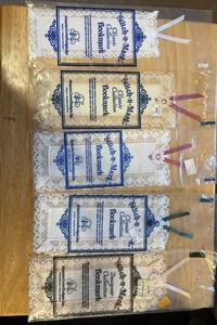 Qty 15, NIP Stick-n-Mark Bookmarks, Jeanette Crew Designs