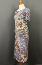 ETRO DRESS with Original Matching Belt - Women's Size IT 46 - Large L - UK 14