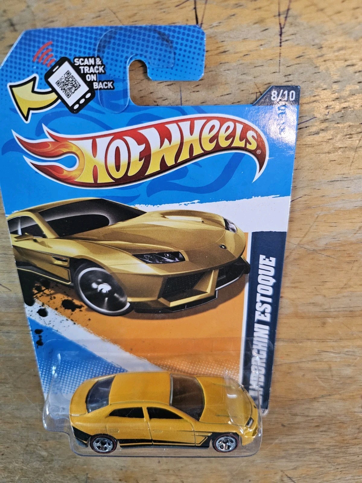 Hot Wheels LAMBORGHINI ESTOQUE, Yellow; 2012 HW  All Stars Series 8/10