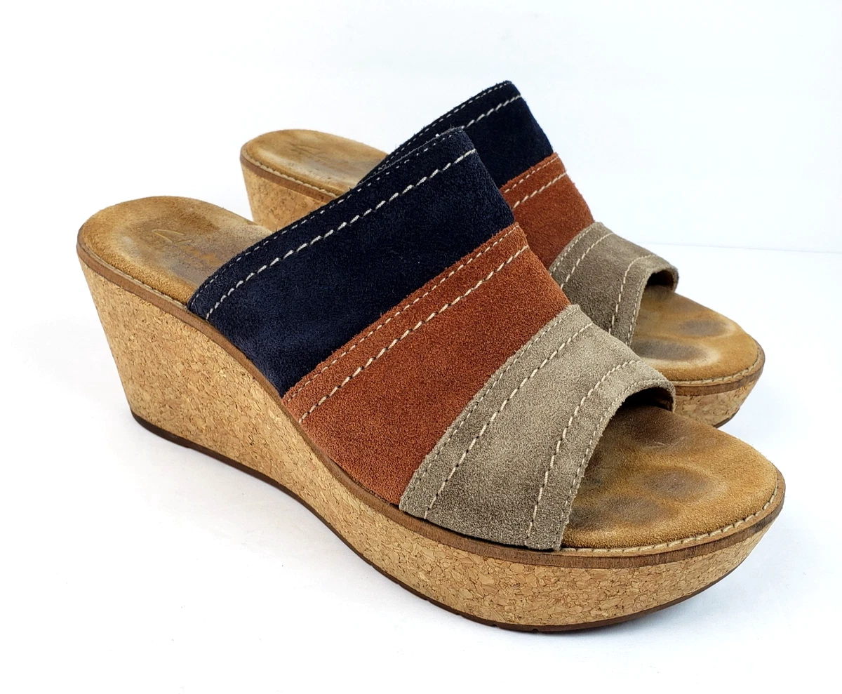 Clarks High (3-3.9 in) Heel Height Slide Sandals for Women  display picture 1