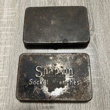Vintage 1920s - 1930s Snap On Midget Box Case Lot Of 2
