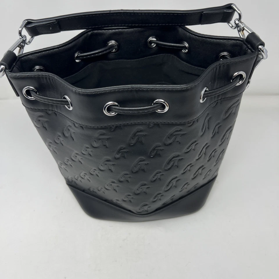 Mia Ray монограмма наплечная сумка матовый - черный - веганский - "Glam Aholics образ жизни" - Изображение 4 из 4