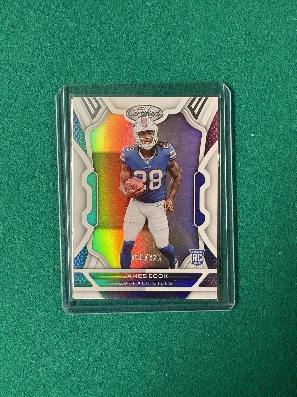 2022 Panini Certified - Rookies James Cook #109 Mirror /325 (RC)