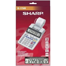 Sharp SH-EL1750V Printing Calculator 12-Digit
