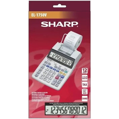 Sharp SH-EL1750V Printing Calculator 12-Digit
