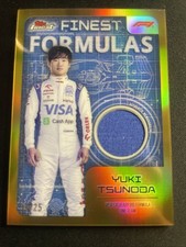 2024 Topps Finest Yuki Tsunoda Finest Formulas, Gold Patch /25￼￼￼