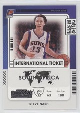 2021-22 Panini Contenders International Ticket Steve Nash #10 HOF 0i2d