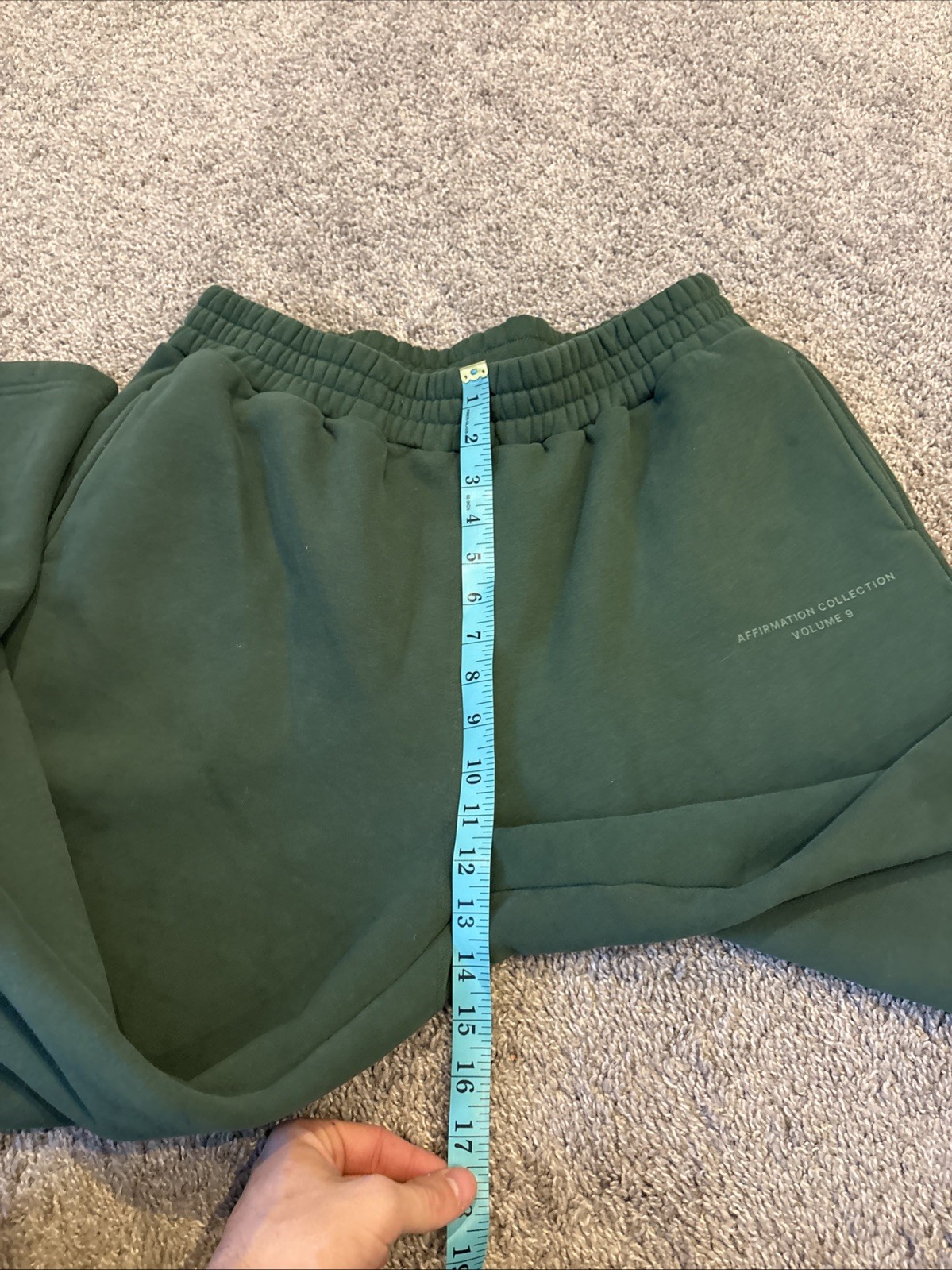 Comfrt Clothing Affirmation Collection Green Comfy Wide Leg Sweatpants Baggy XL