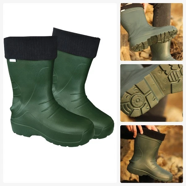 Green Wellies Wellington Boots Rain Hunting Voyager Thermal LIGHTWEIGHT EVA -30C