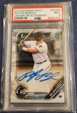 2019 Bowman Peyton Burdick Chrome Auto / PSA 9