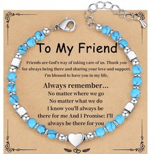 Friendship Gifts for Women, Friendship Bracelets, Best Friend Bracelet Love Hear