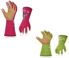 Ladies Gauntlet Style Thorn Proof Gardening Gloves