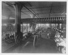 1913 Ford Model T Chassis Assembly At Highland Park Plant Press Photo 0453
