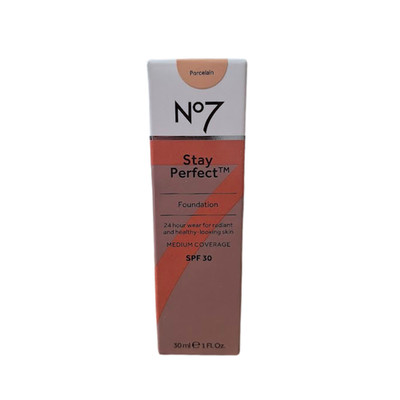 No7 Stay Perfect Foundation LSF30 30ml Porzellan