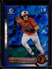 2022 Bowman Draft Sapphire Dylan Beavers Chrome 1st Prospect #BDC-160 Orioles
